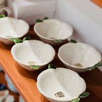 Seto Ware Flower Shape Camellia Bowl Set of 5