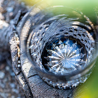 Kagami Crystal - Whiskey Glass, Edo Kiriko “Mai”- Black
