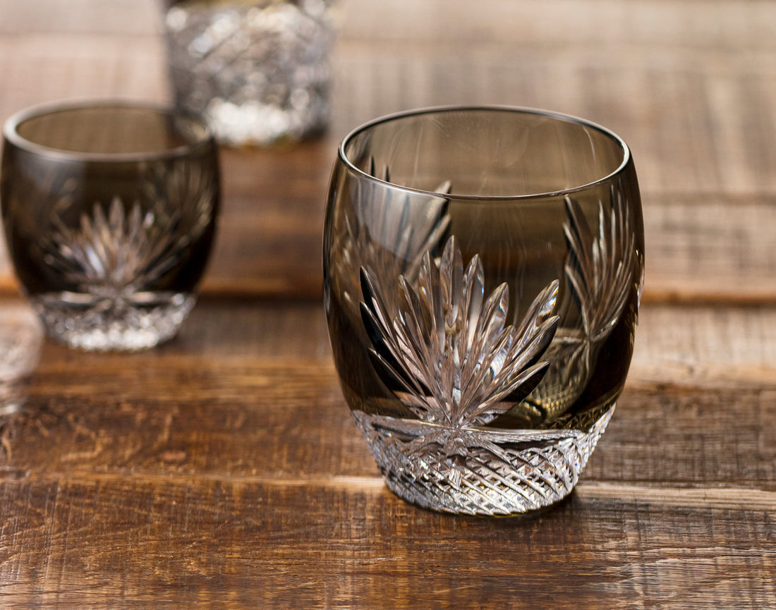 Kagami Crystal - Whiskey Glass, Edo Kiriko “Queen of the Night”