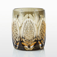 Whiskey Glass, Edo Kiriko Kasaneirome whisky glass "Juhyo (ice trees)" by Junichi Nabetani, Master of traditional crafts