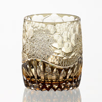 Kagami Crystal - Whiskey Glass, Edo Kiriko Kasaneirome " HyouKou"