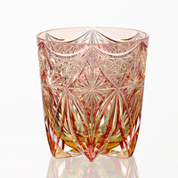 Kagami Crystal - Whiskey Glass, Edo Kiriko Kasaneirome "Kirara"