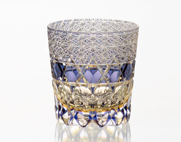 Whiskey Glass, Edo Kiriko Kasaneirome "Shihou"