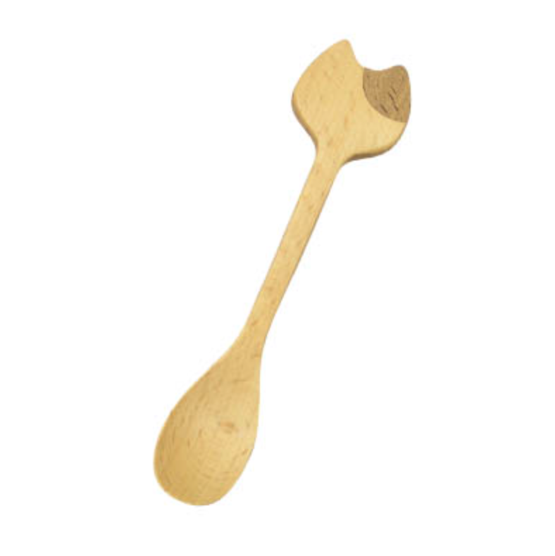 Mio Natural Wood Cat Spoon & Fork