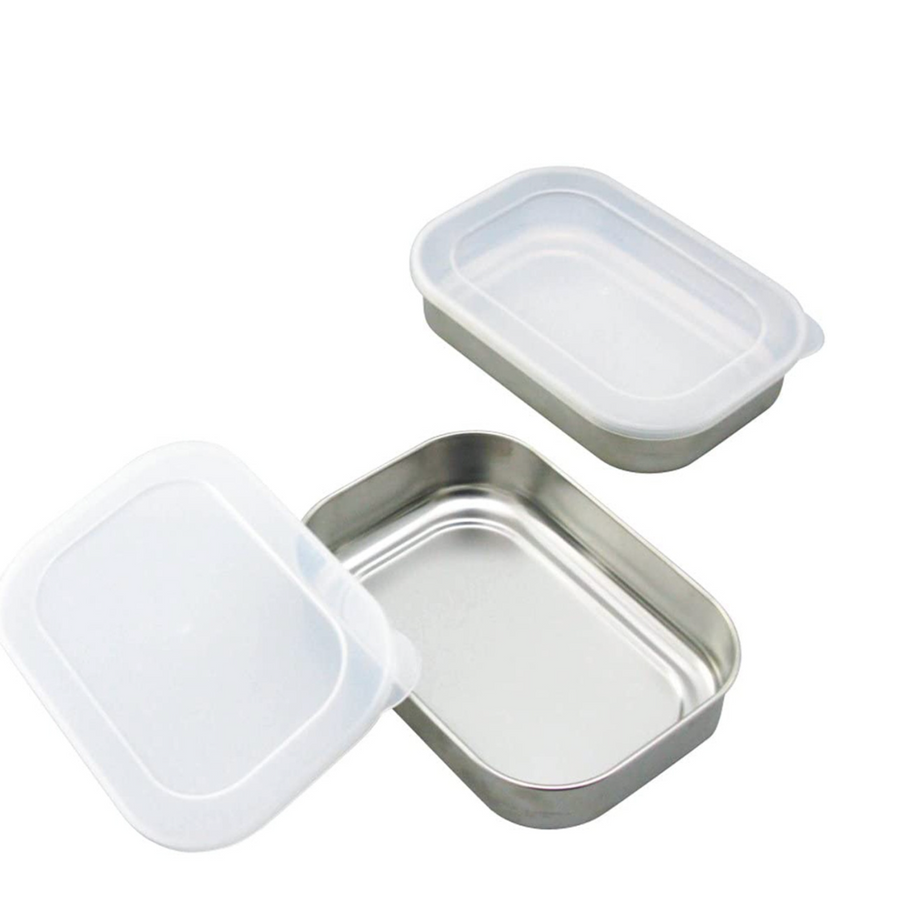 Japan Tsubame Shimomura Stainless Container Set of 2 -470ml