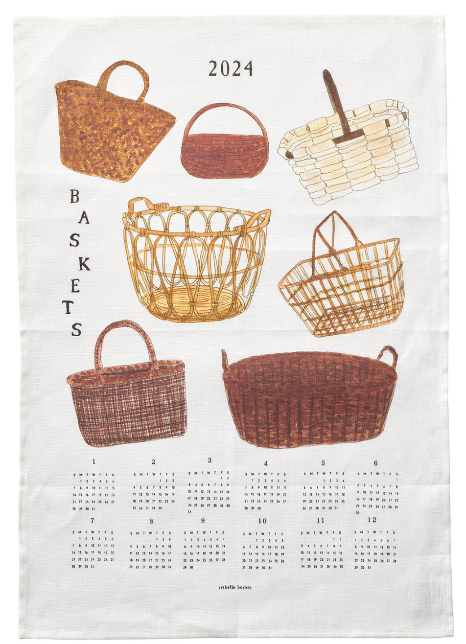Fog Linen Work Linen Calendar - BASKETS