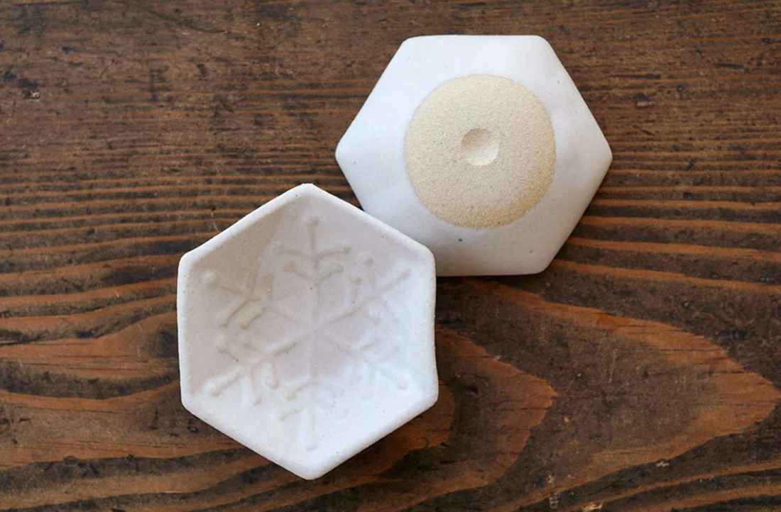 Mashiko Pottery Yoshizawa Snow Mini Dish Set of 2