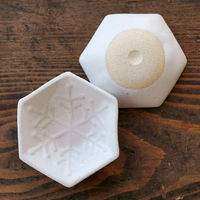 Mashiko Pottery Yoshizawa Snow Mini Dish Set of 2