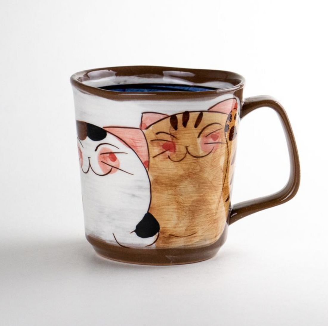 Hasami ware Friendly Cats  Mug