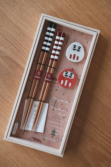 Japanese Chopsitck Gift Set - Daruma