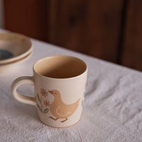 Buncho Pottery Duck and flower mug