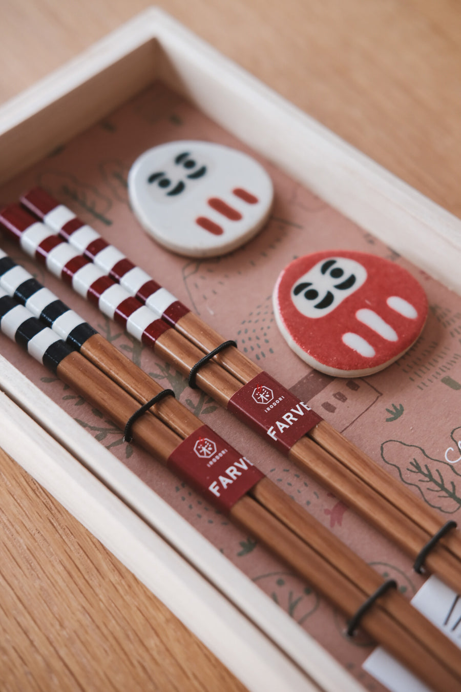 Japanese Chopsitck Gift Set - Daruma