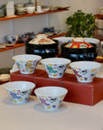 Yudachigama Hand-painted Large Ramen Bowls