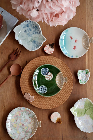 Japanese Uchiwa Dessert Plate