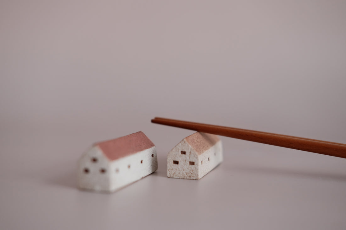 Forest Seed Pottery Ceramic Clay House Chopsticks Rest