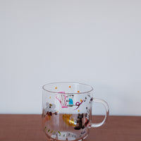 Cyilabo Chika Sakaguchi Glass Mug Panda Koala