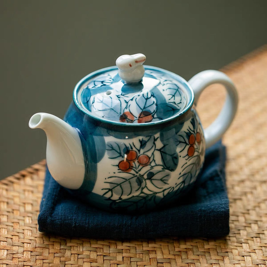 Minoware Bunny Teapot Blue