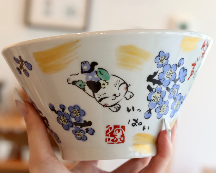 Yudachigama Hand-painted Large Ramen Bowls