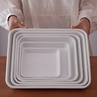 Japan Noda Horo Enamel Nestable Meal Prep / Baking Tray