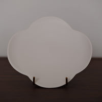 Kasumi Fujimura White Ceramic Plate/Saucer