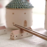 Forest Seed Pottery Ceramic Clay House Chopsticks Rest