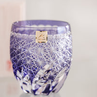 Kagami Crystal -Whiskey Glass, Edo Kiriko "Fuga"