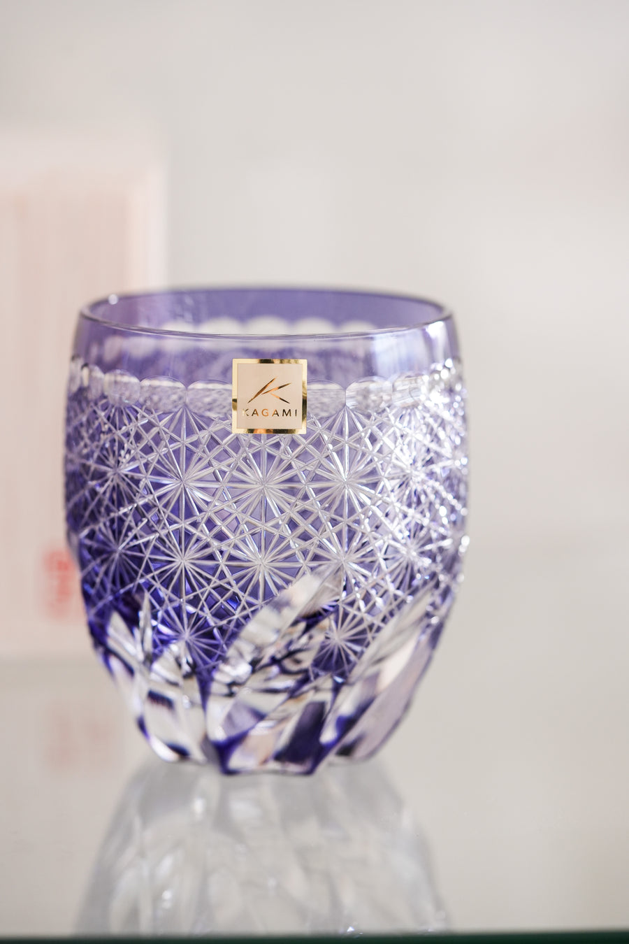 Kagami Crystal -Whiskey Glass, Edo Kiriko "Fuga"