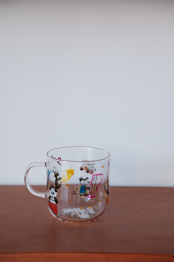 Cyilabo Chika Sakaguchi Glass Mug Panda Koala