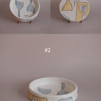 Hapun Pottery colorful series reversible round