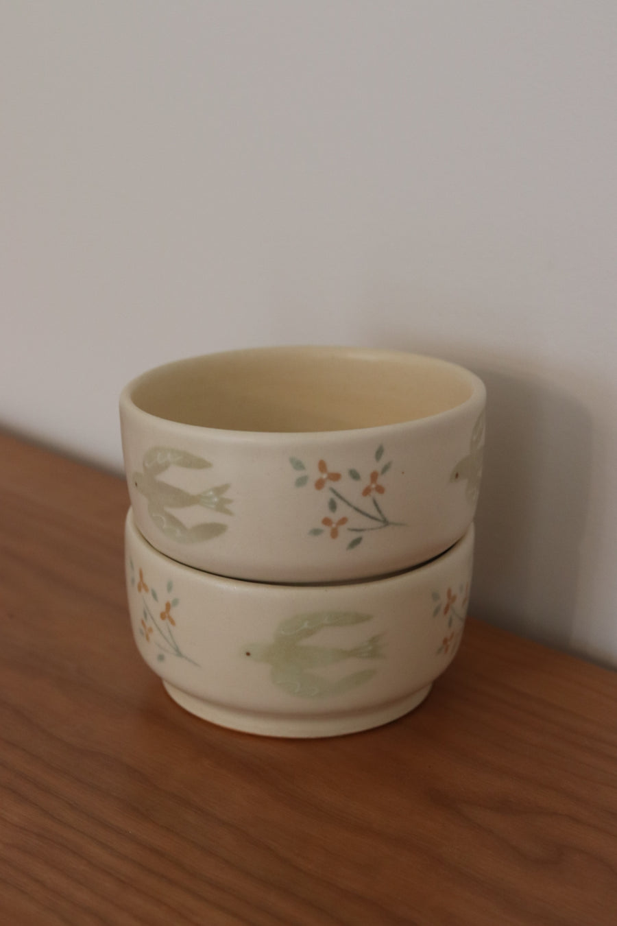 Buncho Pottery Bird Small Bowl