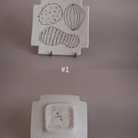 Hapun Pottery nuts series cross plate