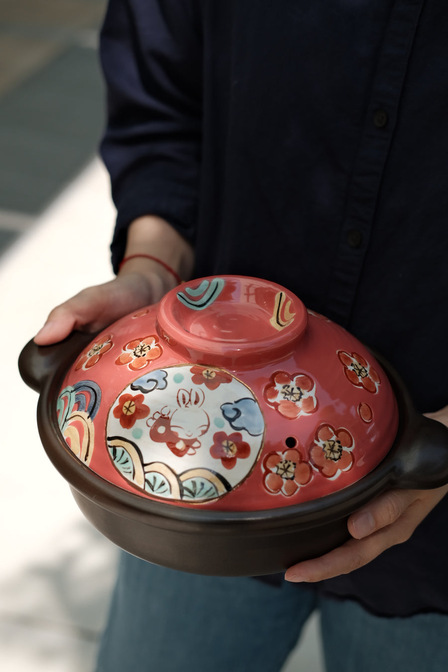 Yudachigama Hand-painted Bunny Pot