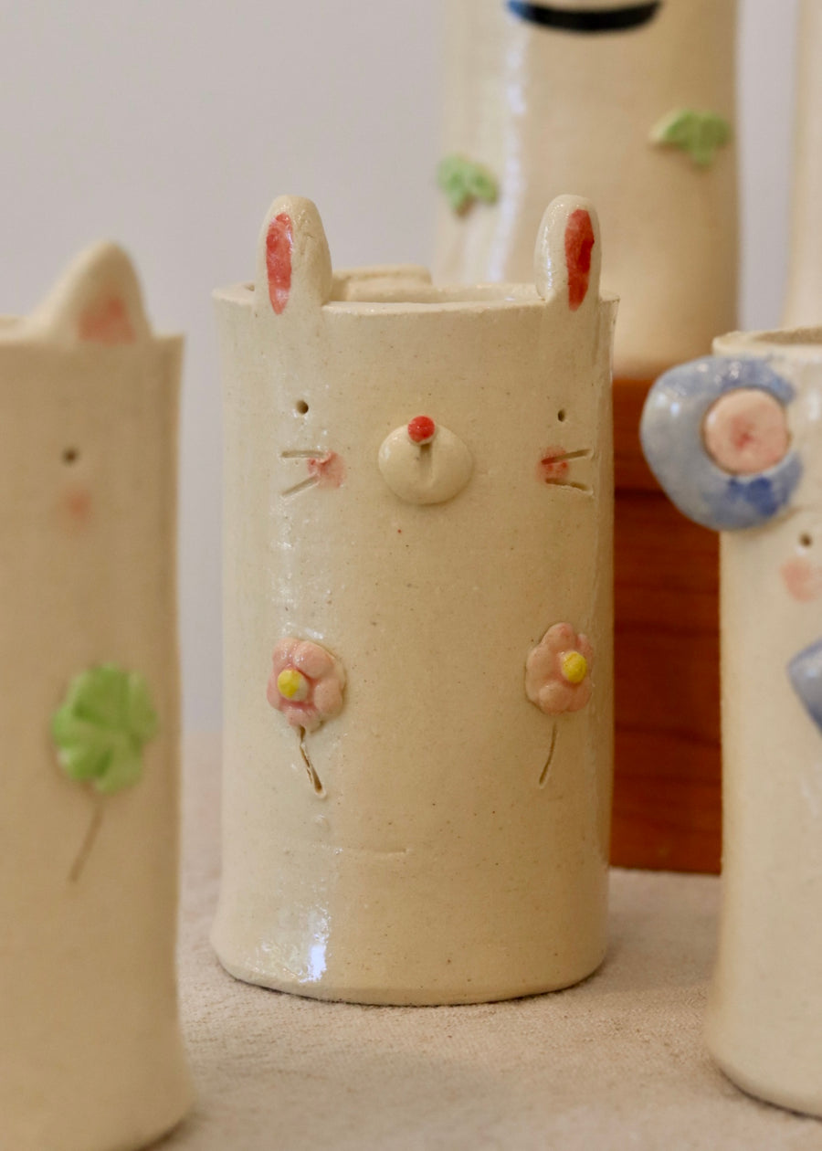 Seto Ware Animal Chopstick Storage/Flower Vase