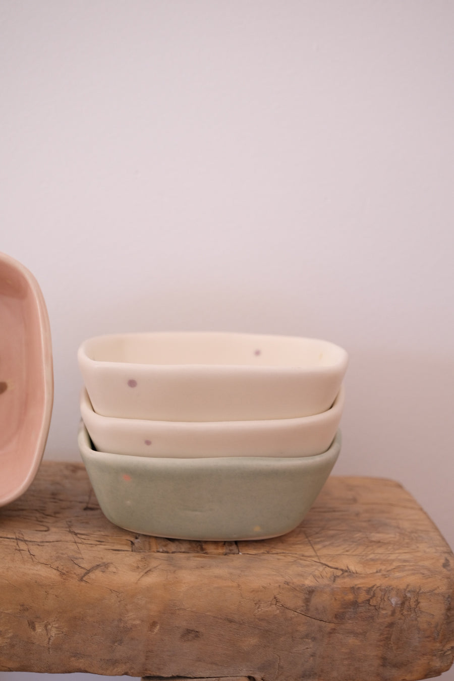 Shibata Ayami Ceramic Square Bowl