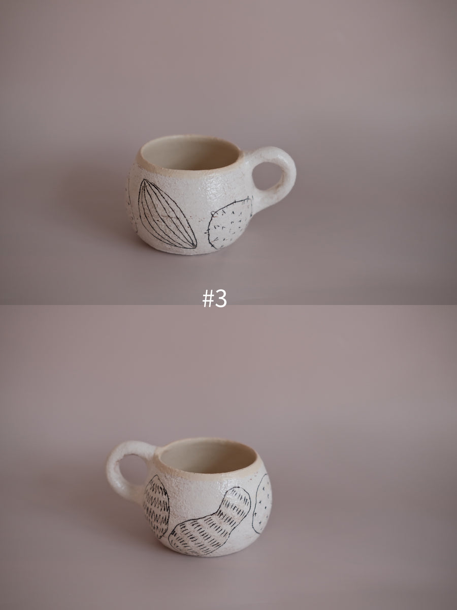 Hapun Pottery nuts series mug