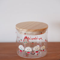 hina hiyo club Glass Container w Lid