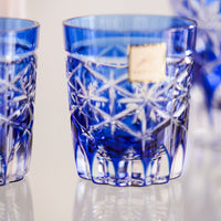 Kagami Crystal - Sake Barware, Edo Kiriko "Seika"