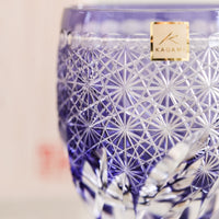 Kagami Crystal -Whiskey Glass, Edo Kiriko "Fuga"