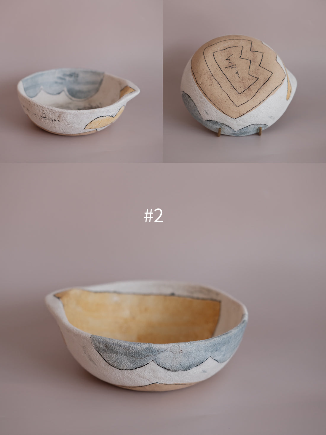 Hapun Pottery colorful series bowl M