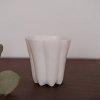 Kasumi Fujimura White Ceramic Tea Cup 200ml