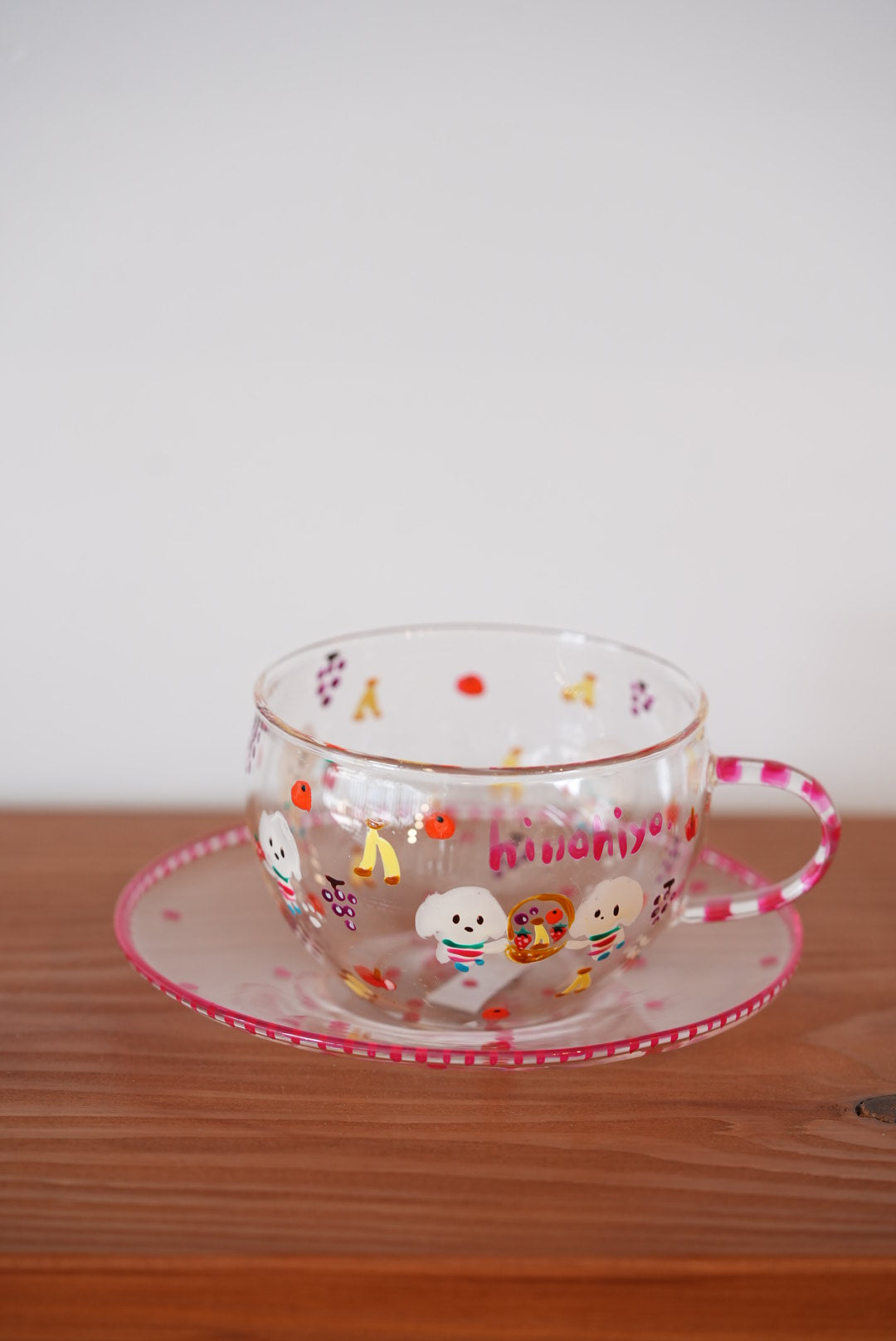 hina hiyo club Glass Coffee Cups w Sacuer #2