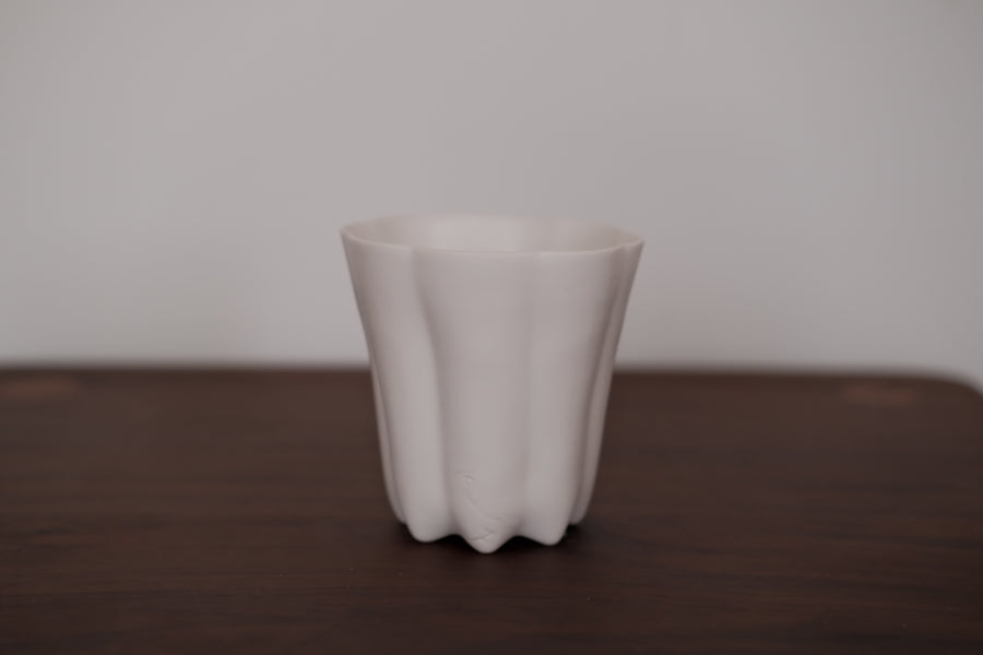 Kasumi Fujimura White Ceramic Tea Cup 200ml