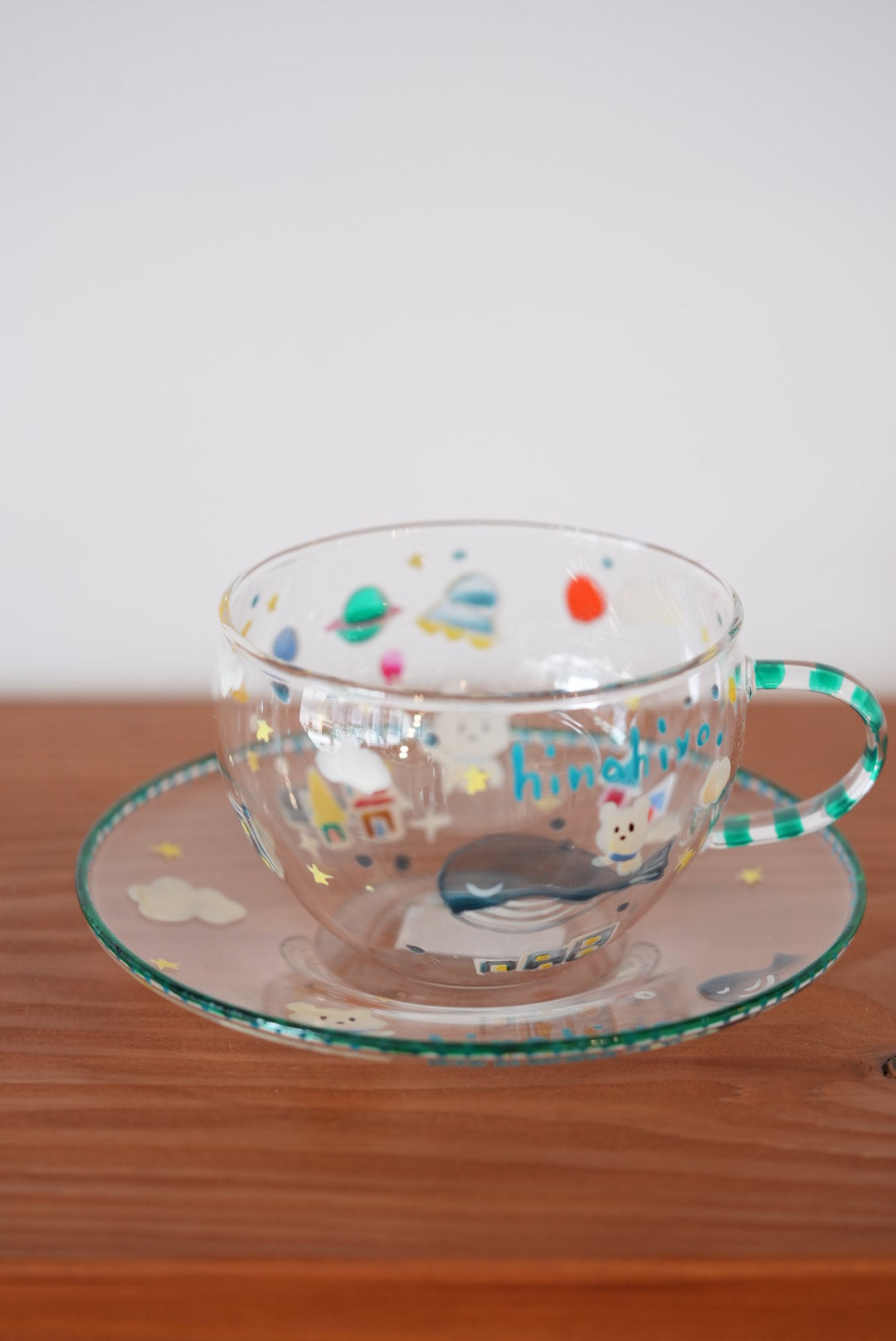 hina hiyo club Glass Coffee Cups w Sacuer #3