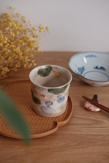 Kiyomizu Ware Colorful Gourds Cup