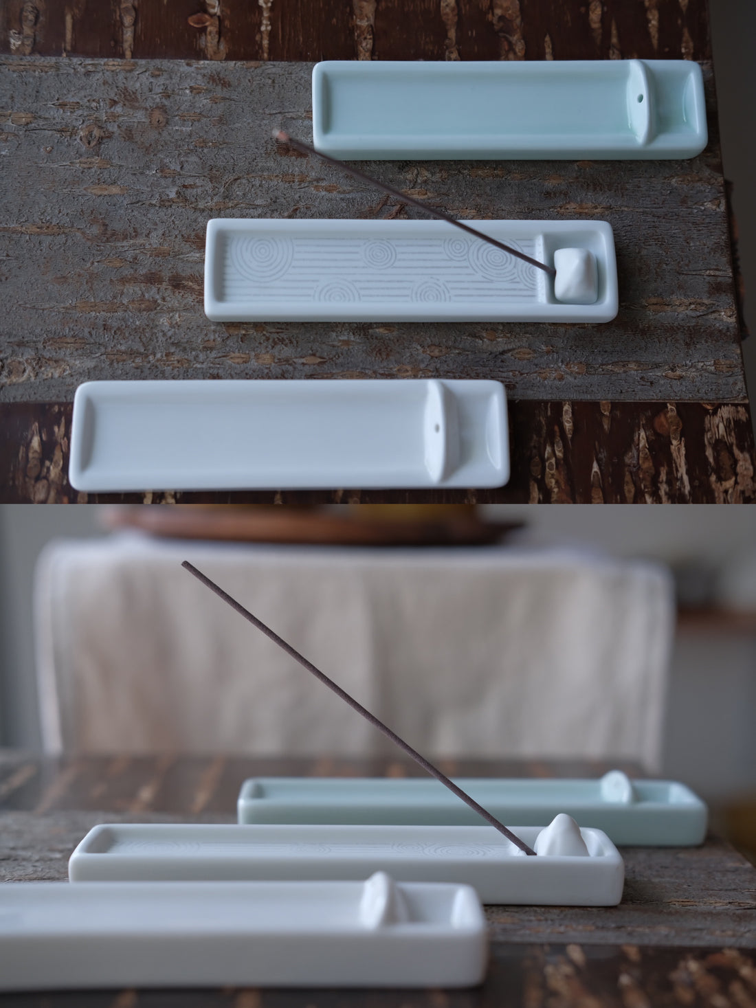 Kousaido Japan Ceramic Long Incense Holder