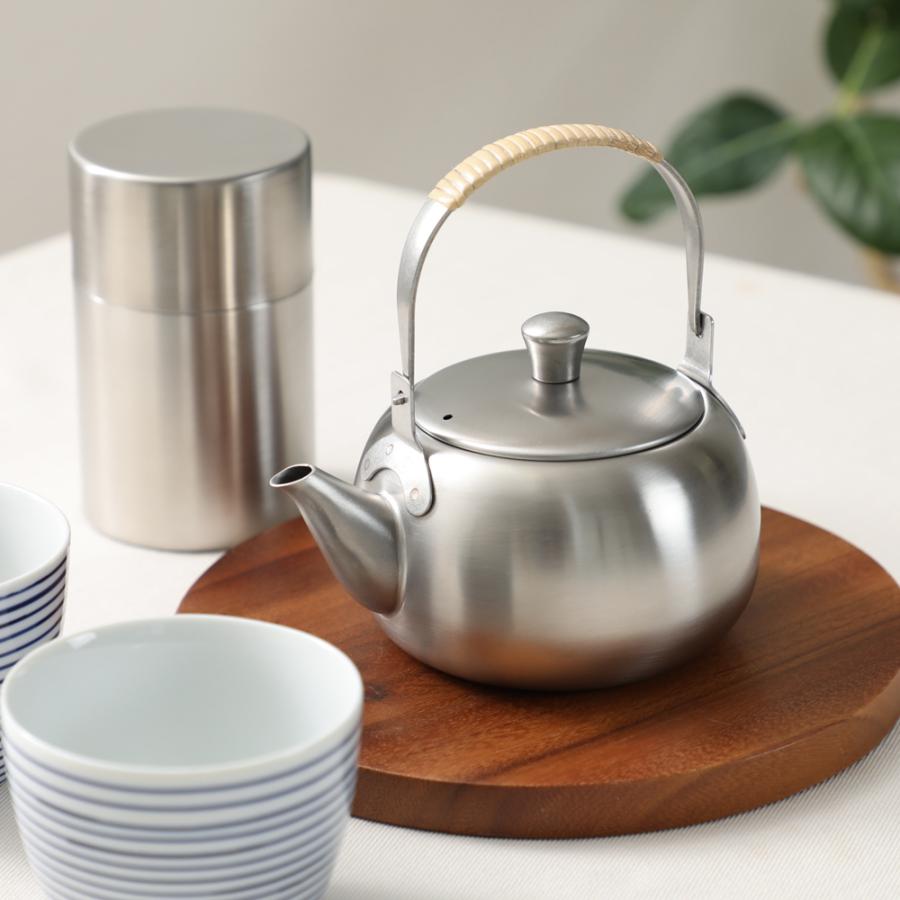 Japan Tsubame Yoshikawa Stainless Tea Pot/Canister