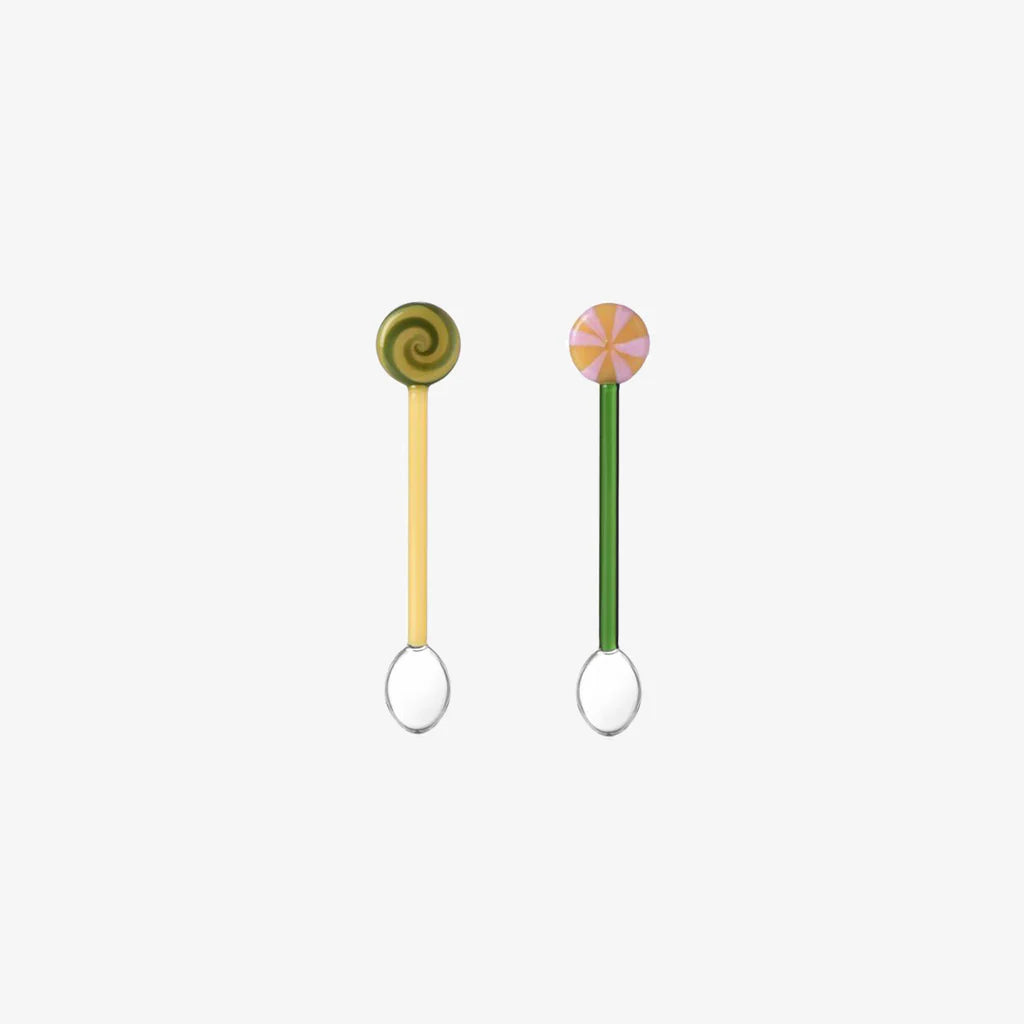 Ichendorf Set 2 Pcs Lollipop Spoons Yellow & Green