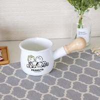 Japanese Enamel Snoopy Peanuts Milk Pot