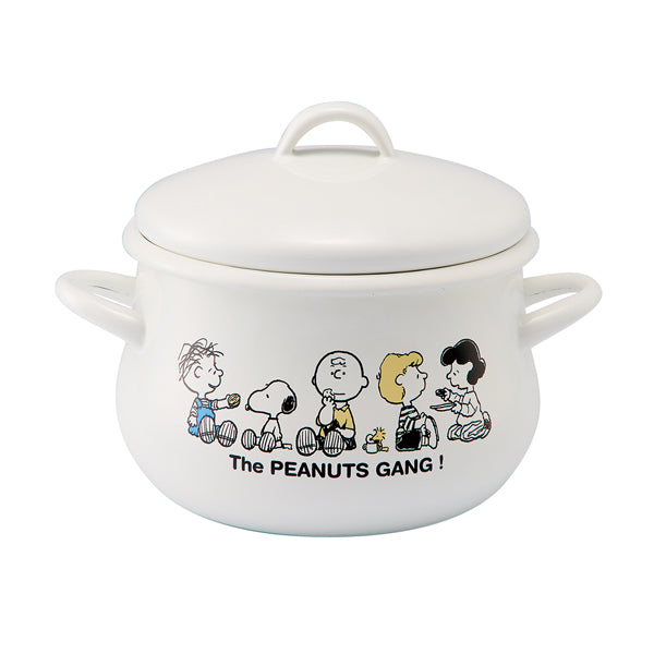 Japanese Enamel Snoopy Peanuts Pot - 1.6L