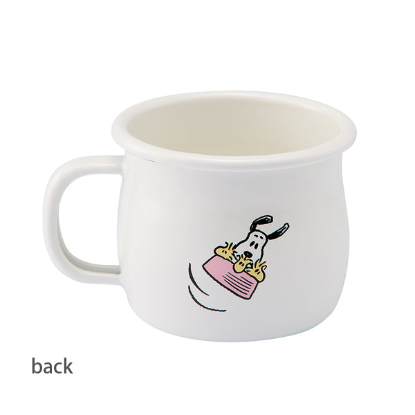 Japanese Enamel Snoopy Peanuts Teapot & Teacups